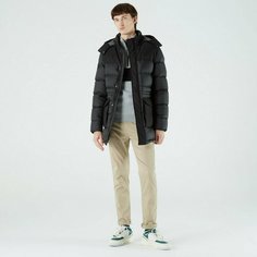 Пуховик LACOSTE, размер T48, чёрный