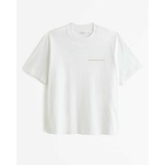 Футболка Abercrombie & Fitch Vintage-Inspired Logo Tee, размер M, белый