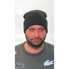 Шапка бини ТТ Подарок, размер 56/58, темно-серый TT