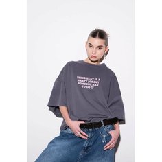 Футболка BYGG, размер onesize, серый