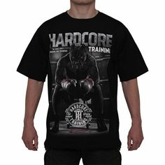 Футболка HARDCORE TRAINING, размер M, черный