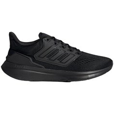 Кроссовки adidas Eq21 Run, полнота 10 (RU)/ на широкую стопу, размер 7,5 UK, чёрный