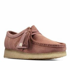 Полуботинки Clarks Wallabee., размер 38, розовый
