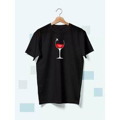 Футболка истребитель сухого, размер M, чёрный Hlopuska