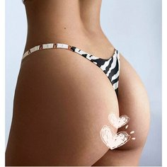 Трусы , размер L, бело-черный Amazonka Fashion