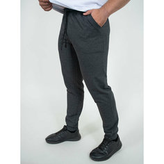 Брюки спортивные Чебоксарский Трикотаж, размер 2XL, рост 170-176 см, графит меланж