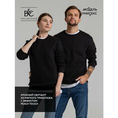 Свитшот B&C collection, размер 54, , черный
