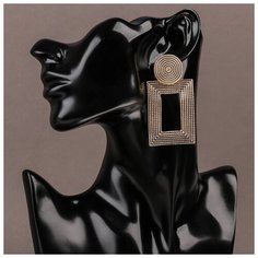 Серьги Queen Fair, размер 7 мм, золотой