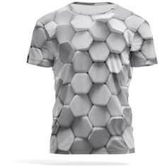 Футболка PANiN Brand, размер XXXL, серебряный, серый