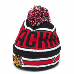 Шапка Atributika & Club Chicago Blackhawks, размер 55-58, красный