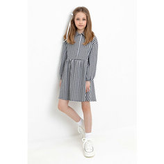 Платье crockid КР 5907/серая клетка на белом к521, размер 68/134, серый