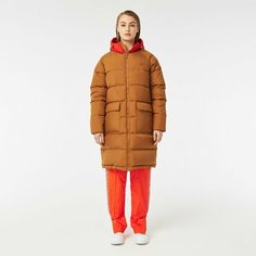 Пуховик LACOSTE, размер T38, коричневый