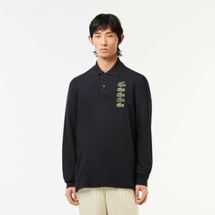Поло LACOSTE, размер T5, темно-синий