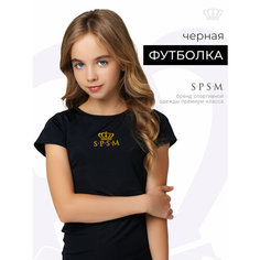 Футболка S.P.S.M. Спорт, размер 2XS, черный