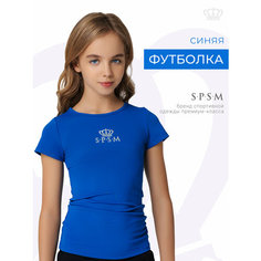Футболка S.P.S.M. Спорт, размер 2XS, cиний
