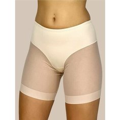 Трусы панталоны стринги от натирания, размер 7XL, бежевый H&C Style