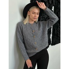 Кардиган EMBERENS, размер One Size, , серый