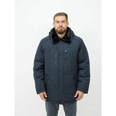 Куртка верхняя мужская одежда большого размера, размер 54, синий Bosman Big