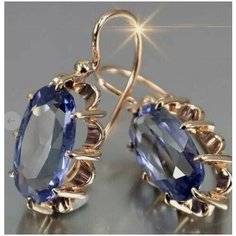 Серьги, синий Нет бренда