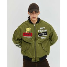 Бомбер Gloria Jeans Ready! Steady! Go!, размер 9-11л/134-146, хаки