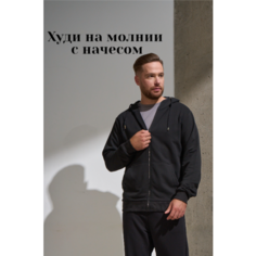 Толстовка Uzcotton Premium, размер 68-70\6XL, , черный