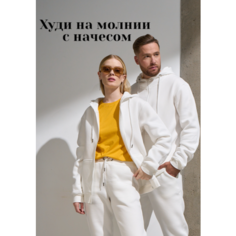 Толстовка Uzcotton Premium, размер 46-48\M, , белый