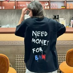 Футболка, размер 48, черный Di Boutique