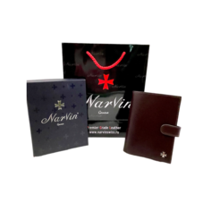 Обложка для автодокументов NARVIN, коричневый