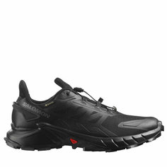 Кроссовки Salomon SUPERCROSS 4 GORE-TEX, полнота F (EU)/ на среднюю стопу, размер 9.5, чёрный
