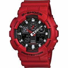 Наручные часы CASIO, черный, красный