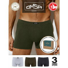 Трусы Omsa, комплект из 3 шт., размер 56(4XL), мультиколор