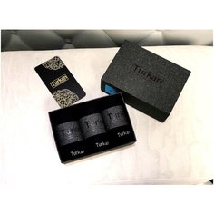 Носки Turkan, комплект, 3 пары, размер 41/46, черный