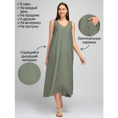 Платье Viserdi, размер 50, хаки