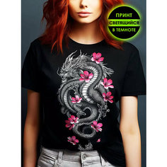 Футболка Romax Tex Драконы, размер 50, черный