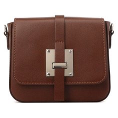 Сумка кросс-боди divas bag, фактура зернистая, коричневый