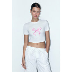 Футболка Befree Young, размер L/XL, белый принт