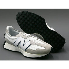Кроссовки New Balance 327, полнота D, размер 9 US, белый, черный