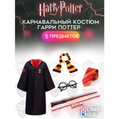 Костюм Гарри Поттер ОлимпКидс, 160-170 размер, для Хэллоуина, черный/красный