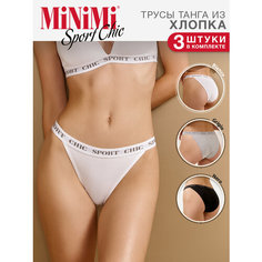 Трусы MiNiMi, комплект из 3 шт., размер 48(L), мультиколор