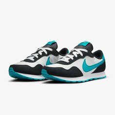 Кроссовки NIKE, размер 3.5Y, белый, черный, голубой