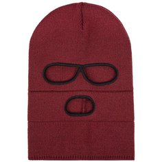 Балаклава бини Street Soul, размер One Size, черный, бордовый
