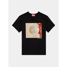 Футболка DIESEL T-Unicutie-Long-N7, размер M, black