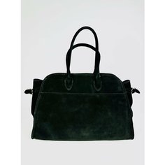 Сумка шоппер Vera Pelle, фактура бархатистая, черный