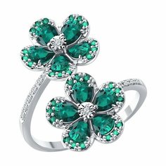 Кольцо SOKOLOV, белое золото, 585 проба, размер 18.5