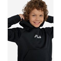 Худи Fila, размер 158-164, черный/красный