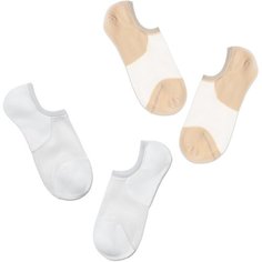 Носки Conte elegant ACTIVE 18С-4СП, комплект, 2 пары, размер 27 (40-41), бежевый/белый