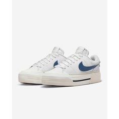 Кроссовки NIKE, размер 8, белый/синий
