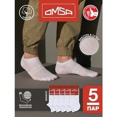 Носки Omsa, комплект, 5 пар, размер 39-41, bianco