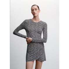 Платье MANGO PAOLA, размер 42, ecru