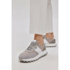 Кроссовки Step Borg Кроссовки женские кожаные весенние, полнота F (EU)/ на среднюю стопу, размер 38, серый